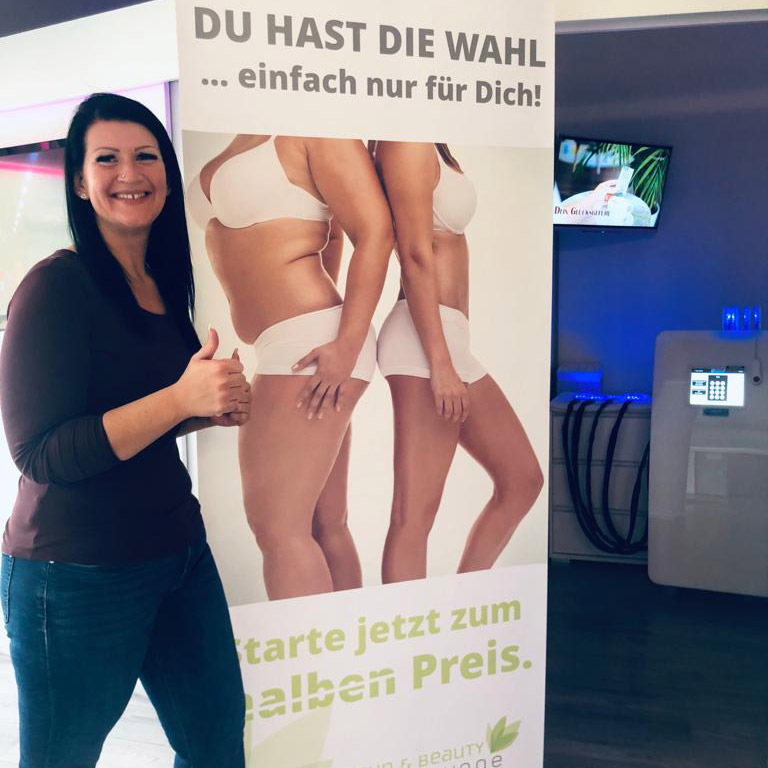 5 cm Umfangsverlust am Bauch mit dem Slimstyler