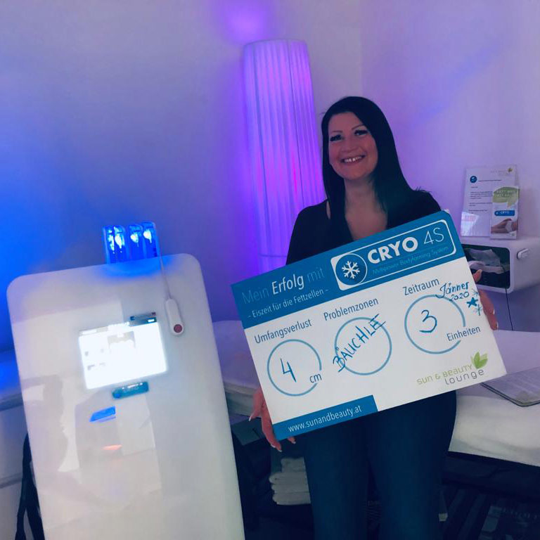 4 cm Umfangverlust am Bauch bei nur 3 Anwendungen mit dem Bodyshape